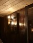 Двоен аплик-стенна лампа от автентични реставрирани бъчви с дървени чашки!, снимка 11