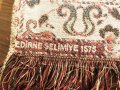 Старинно турско молитвено килимче джамията Селимийе в Едирне - красота в златни нишки - направете, снимка 8