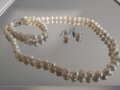 Комплект от перли - колие, гривна и обеци, снимка 5