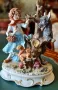 Capodimonte, Ester Bassano Прекрасна  ,порцеланова композиция - Червената шапчица и вълкът.  , снимка 5