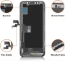 Moautodc дисплей за iPhone X 5.8 LCD екран, FHD 3D сензорен екран НОВ, снимка 2