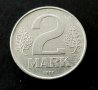 Монета .Германия. ГДР .  2 марки . Източно германски марки ., снимка 2