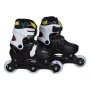 Регулируеми ролери, 2в1, черни с шарки, 31-34 номер, снимка 3