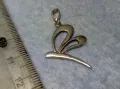 НЕЖЕН ФИГУРАЛЕН СРЕБЪРЕН МЕДАЛЬОН ПЕПЕРУДА АРТ ПЕНДАНТ СРЕБРО 925 ПРОБА 43075, снимка 11