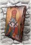 Икона на Свети Серафим Софийски Чудотворец 21/15 см, художествен декупаж, уникат, снимка 3
