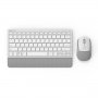 2 в 1 Комплект клавиатура и мишка Безжични Бутут Delux K3300D+M520DB Сребрист, снимка 1 - Клавиатури и мишки - 39066622