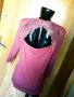 Бледо розова блуза с гол гръб с дантела Л, снимка 3