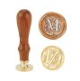 Восъчен печат буква М , Комплект : печат лъжица и восък , подарък за мама , 8 март Мария сватба, снимка 4