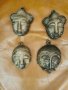 Африкански бронзови маски Бауле, снимка 1 - Антикварни и старинни предмети - 43367342