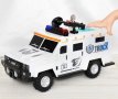 Сейф за деца Полицейски джип касичка с Лего, пръстов отпечатък и секретна ключалка , снимка 3