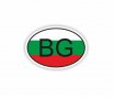 Стикер за кола BG със знаме , автомобилни стикери бг / BG