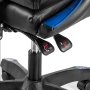 copy of Геймърски стол с регулируема височина, лумбална възглавница и метална основа, снимка 7