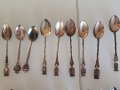 Стари сувенирни лъжички със сребърно покритие, снимка 2