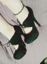 Черни обувки в връзки и 15 см ток, снимка 3