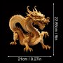 Топлотрансферен стикер за дрехи Дракон със златни доспехи, 4модела , снимка 5