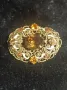 Старинна чешка брошка , снимка 1