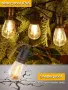 Dotrvmp S14 15 м LED Външни струнни лампи с нечупливи крушки Edison (15+1), IP65, снимка 2