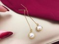 Обици с естествени перли, снимка 2