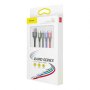 Кабел USB към 2 x Lightning, Micro USB и Type C USB 4 в 1 Baseus CA1T4-A01 1.2m Cable USB 4 in 1, снимка 4