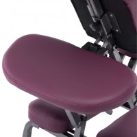 Стол за масаж, изкуствена кожа, бордо, 122x81x48 см, снимка 7 - Друго търговско оборудване - 40299406