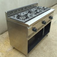Професионален, италиански, газов котлон на база BERTOS - 3 горелки по 12 kw, снимка 2 - Обзавеждане на кухня - 43998535