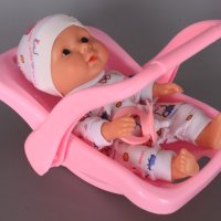 Бебе в кош - люлка, снимка 1 - Кукли - 43254865