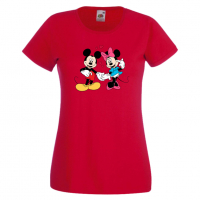 Дамска тениска Mickey & Minnie 7 Мини Маус,Микки Маус.Подарък,Изненада,, снимка 8 - Тениски - 36526272