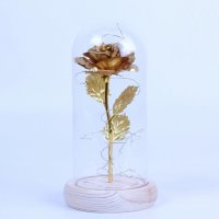 🌹 Вечна роза в стъкленица с LED светлина - ПРОМОЦИЯ, снимка 7 - Изкуствени цветя - 43022541
