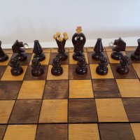 #8 Дървен шах ,среден размер шах ,Сгъваем шах , снимка 7 - Шах и табла - 43099610