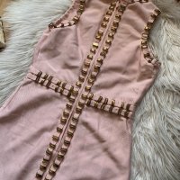Бандажна розова рокля, снимка 3 - Рокли - 43272455