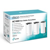 Удължител на интернет обхват TP-Link Deco S7 AC1900 3-pack Mesh Wi-Fi система за целия дом или офис, снимка 2 - Рутери - 38402542