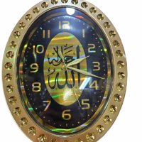 Елипсовиден стенен часовник, снимка 1 - Стенни часовници - 43147523