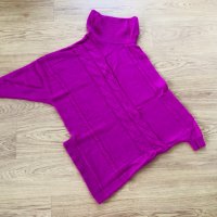 Розов пуловер - рокля, снимка 2 - Блузи с дълъг ръкав и пуловери - 27155805