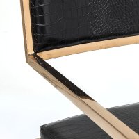 Комплект дизайнерски столове Kare Design Jazz Rosegold 79570 2броя Трапезни столове с подлакътници Д, снимка 7 - Столове - 44043241