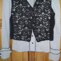 Дамски блузи 46 размер и елек с дантела, снимка 18 - Блузи с дълъг ръкав и пуловери - 25449805