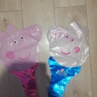 Пепа Пиг Джордж peppa pig балон фолио дръжка парти рожден ден, снимка 2 - Други - 24269349