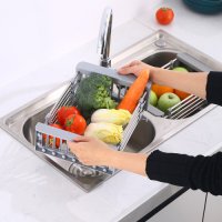 Кухненски телескопичен разтегателен сушилник за мивка, 30 x 22,5 x 9,5 см, снимка 2 - Аксесоари за кухня - 44086465