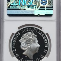 2022 Edward VII - 1oz (31.1г) £2 - NGC PF69 First Releases - Сребърна Монета - Great Britain, снимка 2 - Нумизматика и бонистика - 43893523