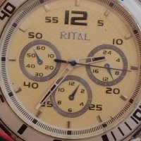 Модерен межки часовник RITAL WATER RESISTANT работи много красив стилен дизайн 42782, снимка 3 - Мъжки - 43741838