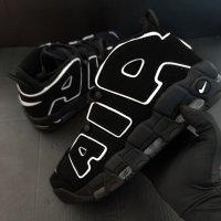 Nike Air More Uptempo Black Мъжки Кецове Маратонки Размер 44 Номер 28см Черни Обувки , снимка 2 - Кецове - 40284612