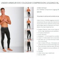 under armour evo coldgear compression leggings, снимка 12 - Спортни дрехи, екипи - 37178605