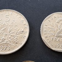 Монети. Франция.Френски франк . 7 бройки., снимка 4 - Нумизматика и бонистика - 36597811