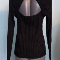 Еластичен марков пуловер "H&M" с гол гръб / голям размер , снимка 5 - Блузи с дълъг ръкав и пуловери - 43893202