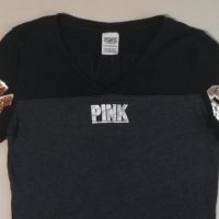 PINK Victoria's Secret оригинална тениска XS памучна фланелка, снимка 2 - Тениски - 33629134