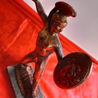 Стара Статуетка Фигура РИМСКИ Войн, снимка 5 - Антикварни и старинни предмети - 43878236
