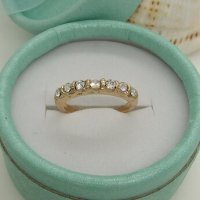пръстени от медицинска стомана с 18к златно покритие , снимка 9 - Пръстени - 43815181