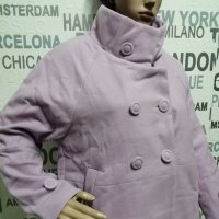 Бледо лилаво палто, снимка 4 - Палта, манта - 27023153