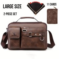 Чанта за през рамо,портфейл с държач за карти, снимка 1 - Чанти - 43716182