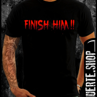 Тениска с щампа FINISH HIM MORTAL KOMBAT, снимка 1 - Тениски - 36379479