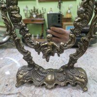 Чудесно антикварно бронзово френско огледало , снимка 7 - Антикварни и старинни предмети - 44125769